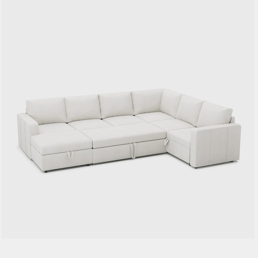 Misty-White-/-Chenille-7-Seat-U-Shaped-Pullout-Sectional