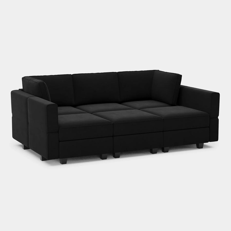 Midnight-Black-/-Velvet-6-Seat-Pit-Sectional