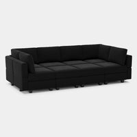 Midnight-Black-/-Velvet-8-Seat-Pit-Sectional