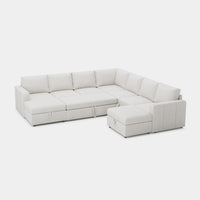 Misty-White-/-Chenille-9-Seat-U-Shaped-Pullout-Sectional