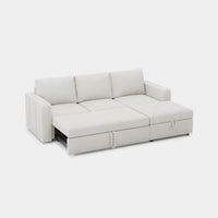 Misty-White-/-Chenille-4-Seat-L-Shaped-Pullout-Sectional