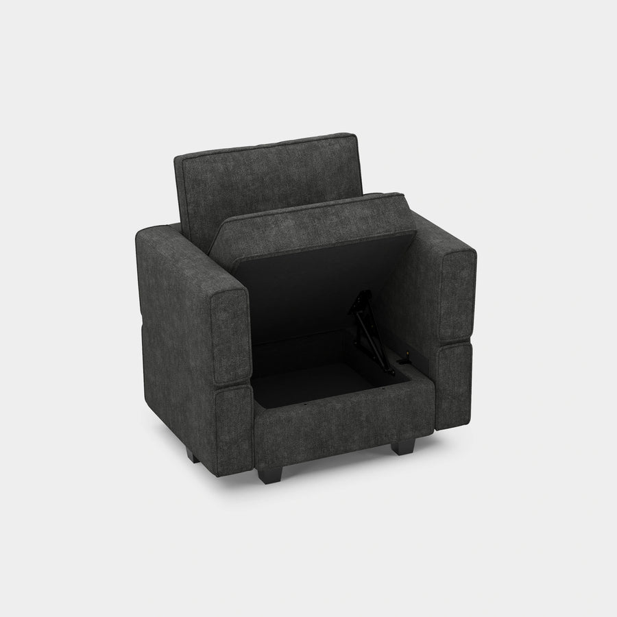 Soforia-Arm-Chair-Charcoal-Grey-Terry-Storage