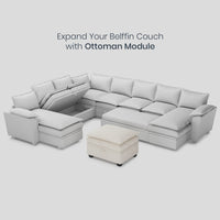 Misty-White-/-Chenille-Module-Ottoman
