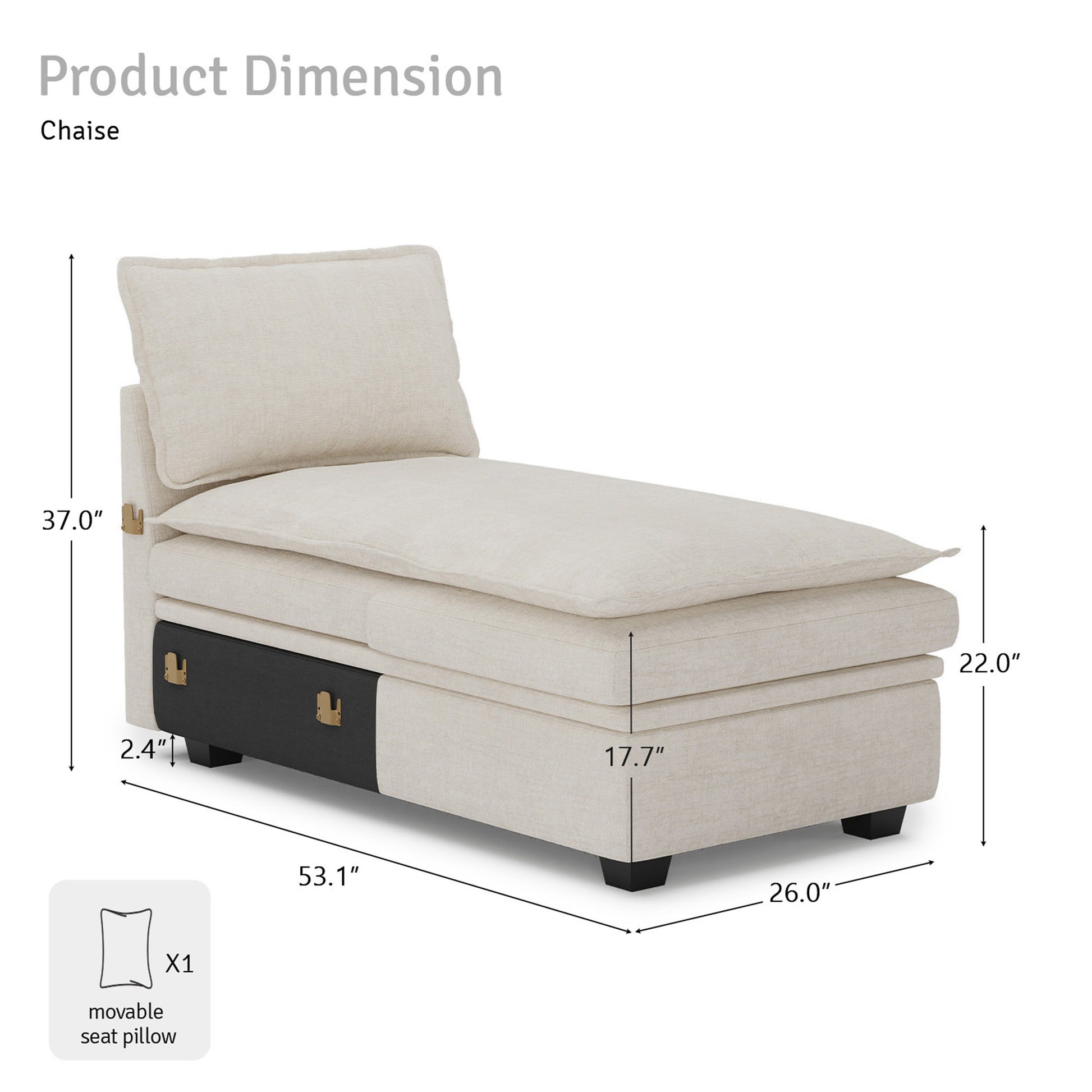 E-Chaise-dimension
