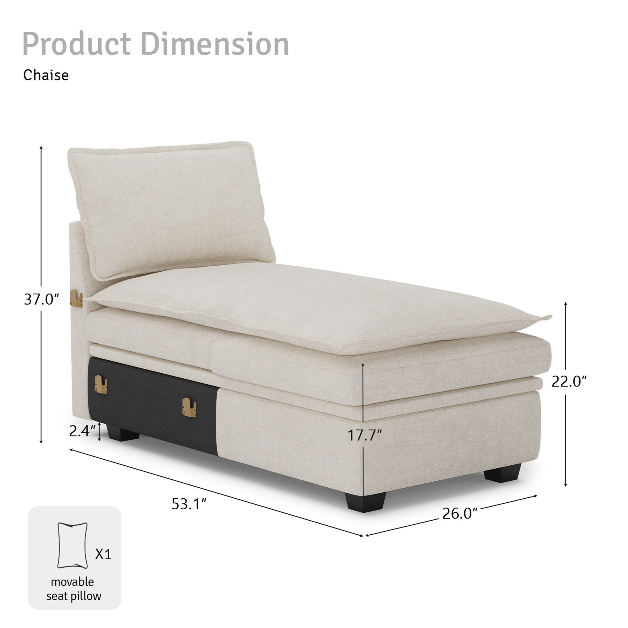 E-Chaise-dimension