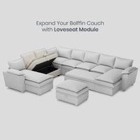 Misty-White-/-Chenille-Module-Loveseat