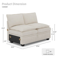 Module-Loveseat-dimension