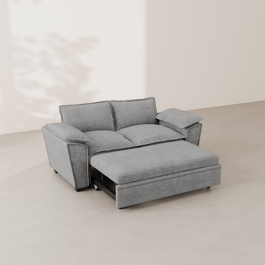 Cloud-Grey-/-Chenille-Pullout-Loveseat