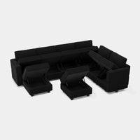 Midnight-Black-/-Velvet-8-Seat-U-Shaped-Sectional