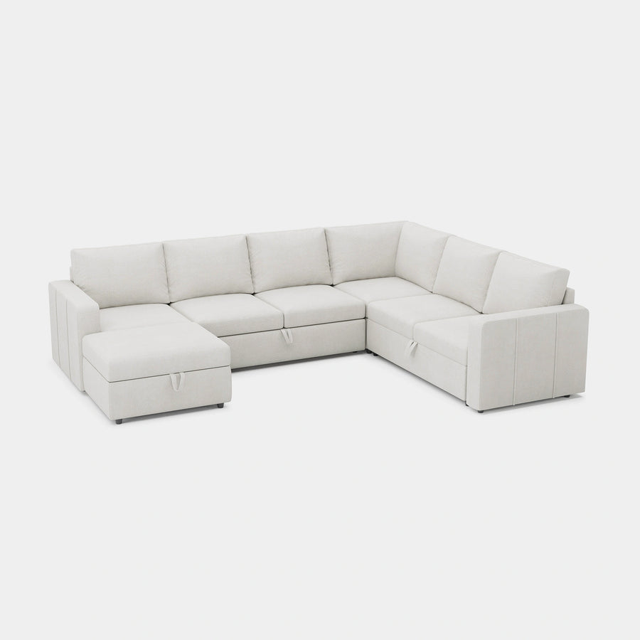 Misty-White-/-Chenille-7-Seat-U-Shaped-Pullout-Sectional