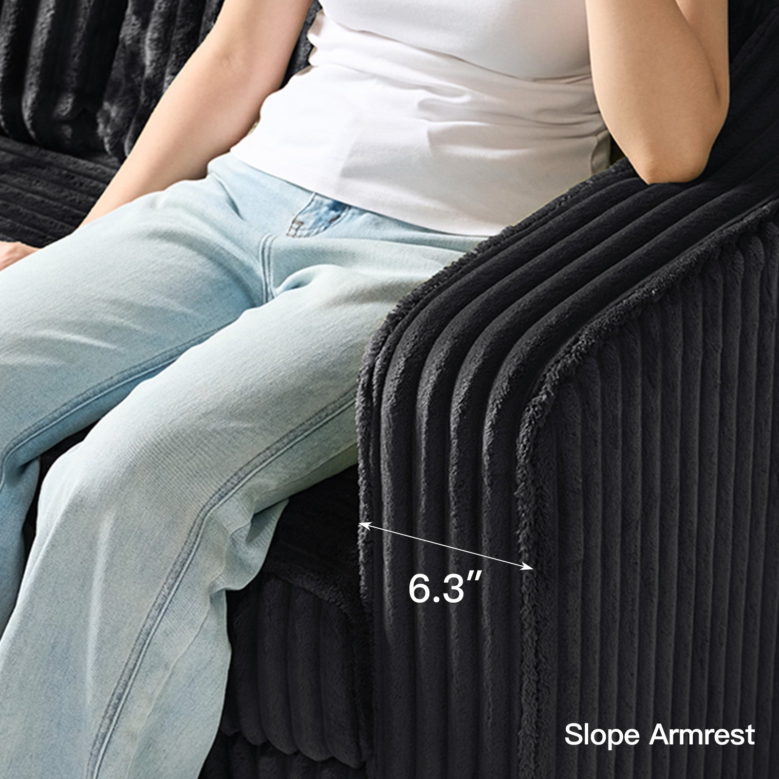 Plume-Pull-out-Sofa-Slope-Armrest
