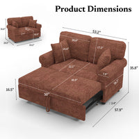 Rustic-Brown-/-Chenille-round-arm-dimension