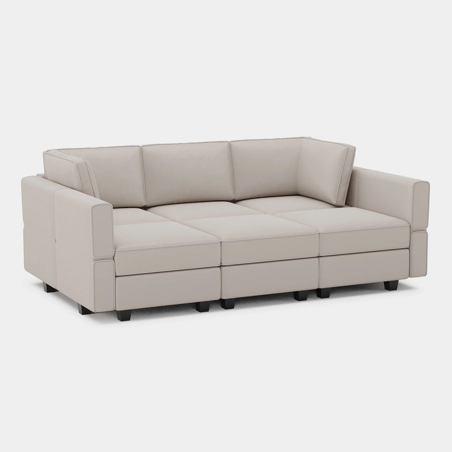 Pearl-Grey-/-Velvet-6-Seat-Pit-Sectional