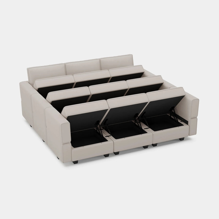 Pearl-Grey-/-Velvet-9-Seat-Pit-Sectional
