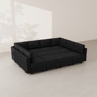 Basalt-Black-/-Terry-12-Seat-Pit-Sectional