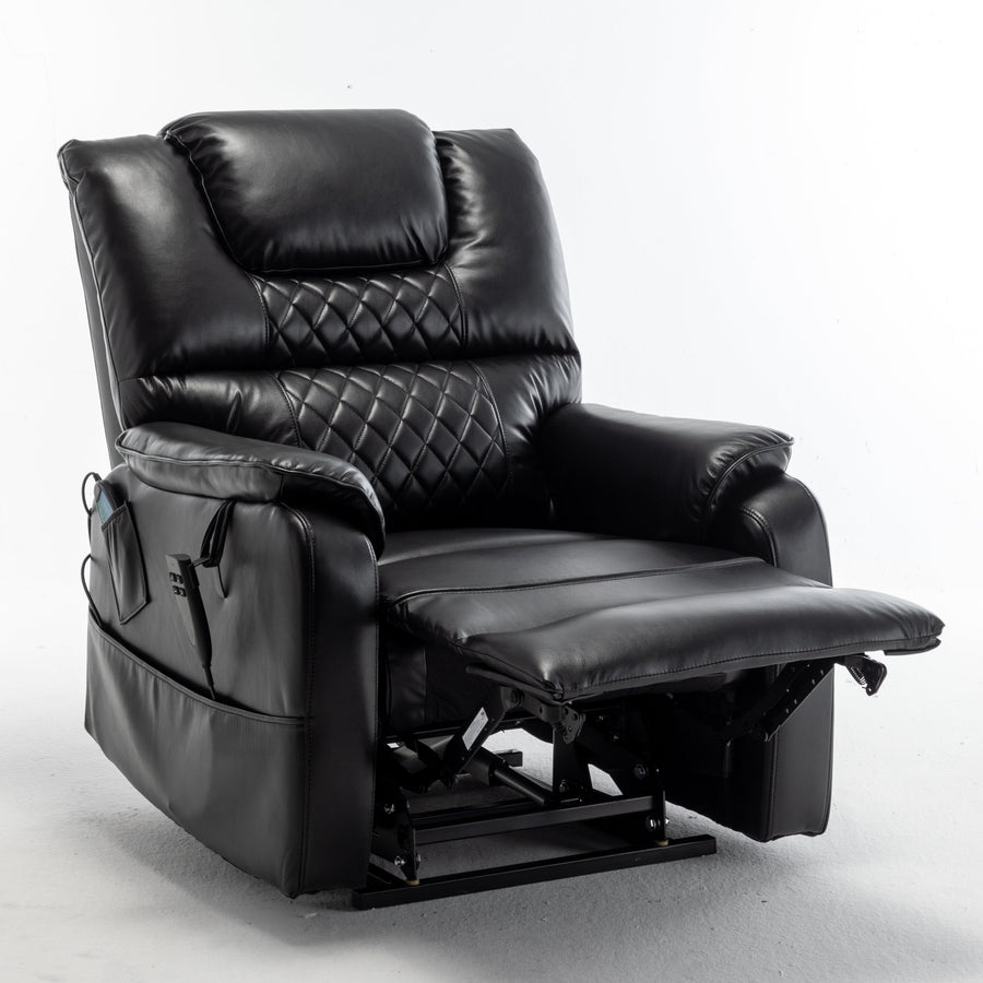 Sand-Black-/-Faux-Leather