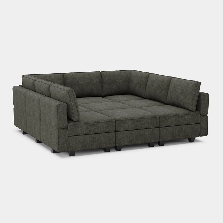 Charcoal-Grey-/-Terry-9-Seat-Pit-Sectional