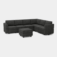 Charcoal-Grey-/-Terry-7-Seat-L-Shaped-Sectional