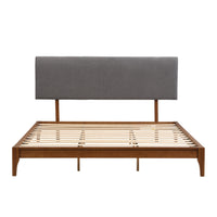 Solid Dry Bamboo Wood Bed - King Belffin