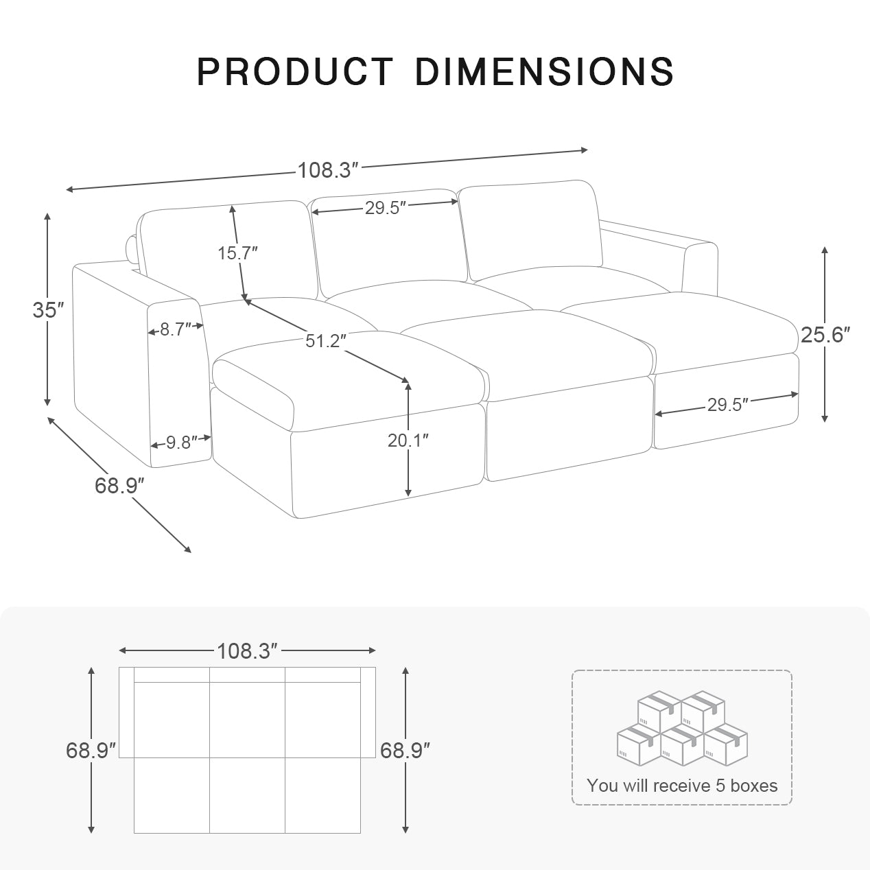 6-Seats-Sleeper-Sectional-dimension