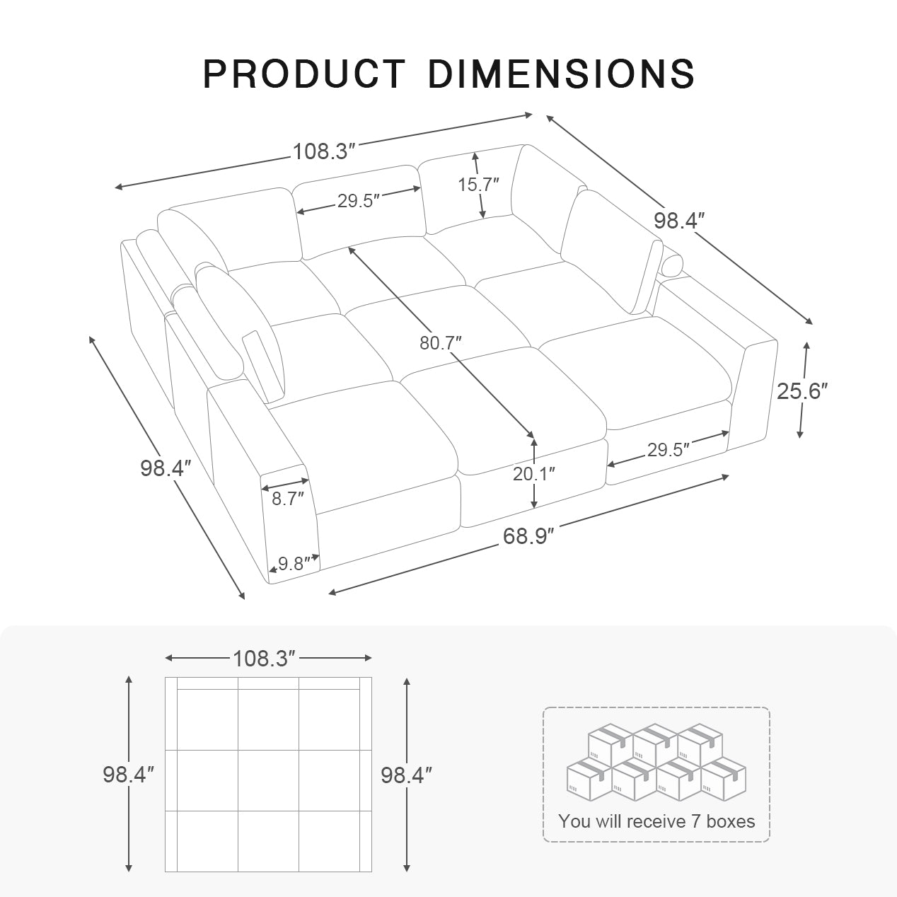 9-Seats-Sleeper-Sectional-dimension