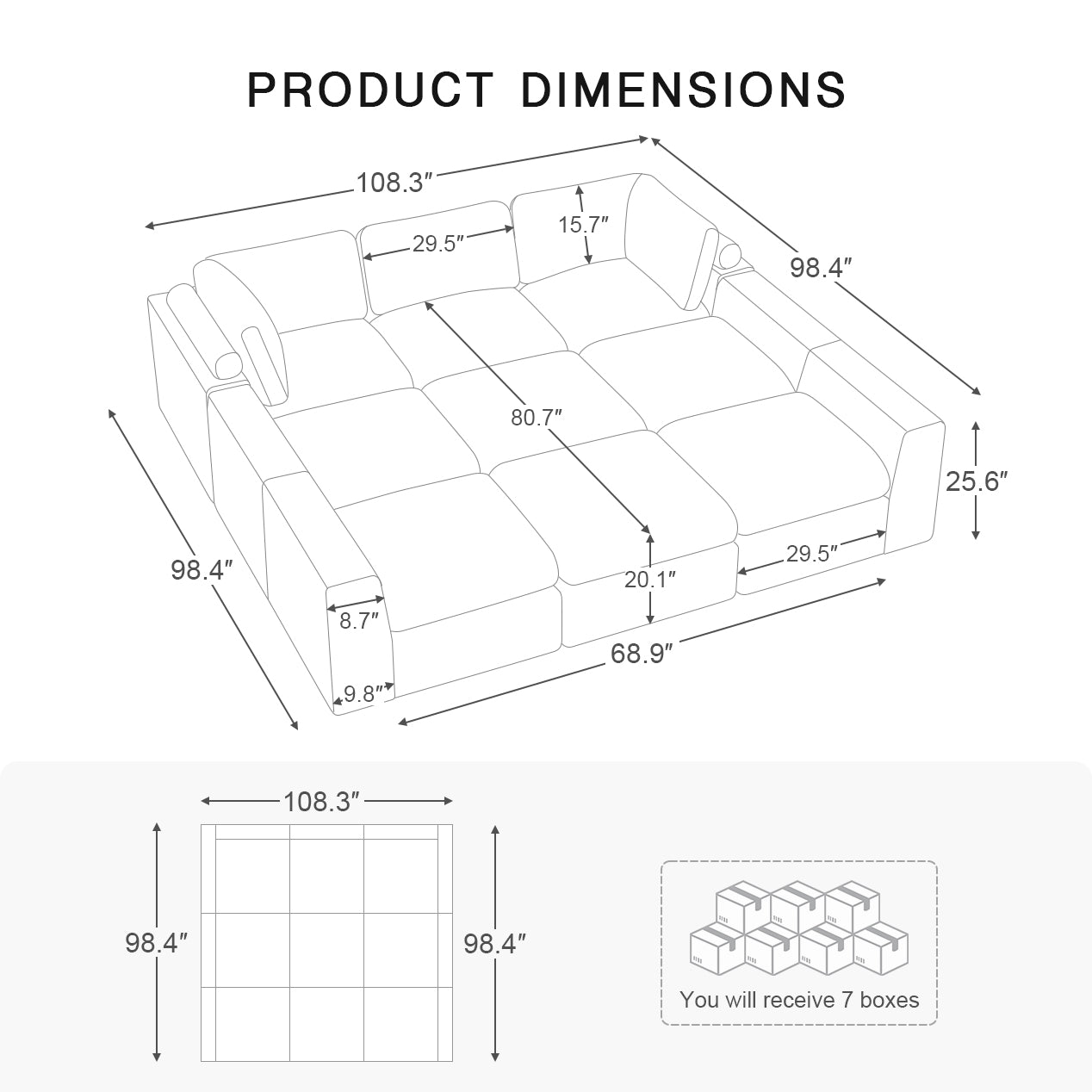 9-Seats-Sleeper-Sectional-dimension
