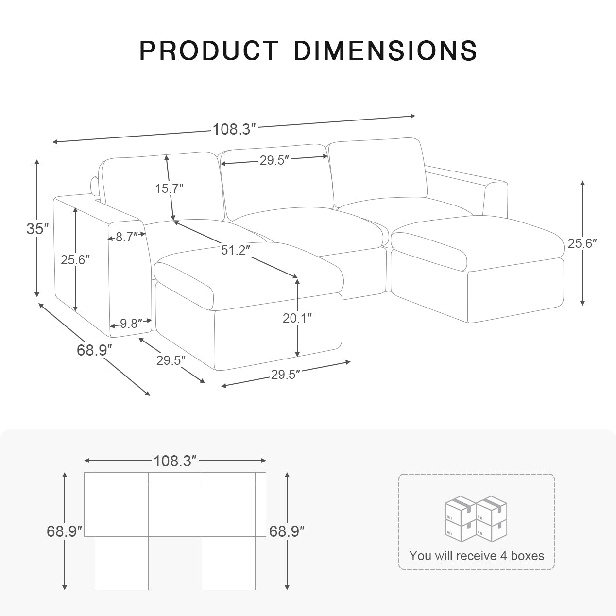 3-Seats-U-Shaped-Sectional-dimension
