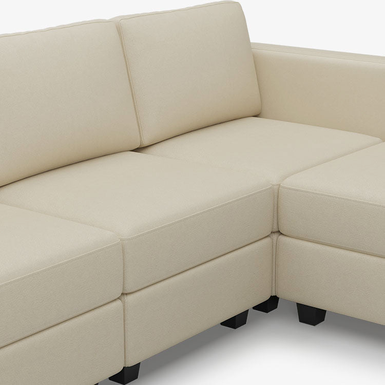 Belffin 1 Seat + 2 Sides Modular Leather Sofa with Storage Seat