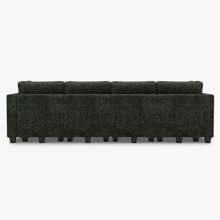 Belffin 6 Seats + 8 Sides Modular Chenille Tufted Sofa with Storage Seat