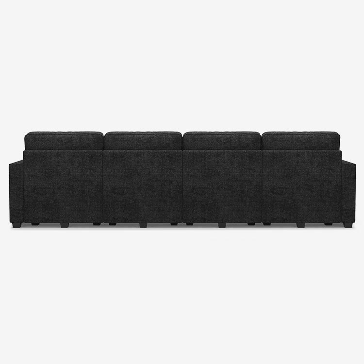 Belffin 6 Seats + 6 Sides Oversized Modular Chenille Cloud Sofa with Large Storage Seat