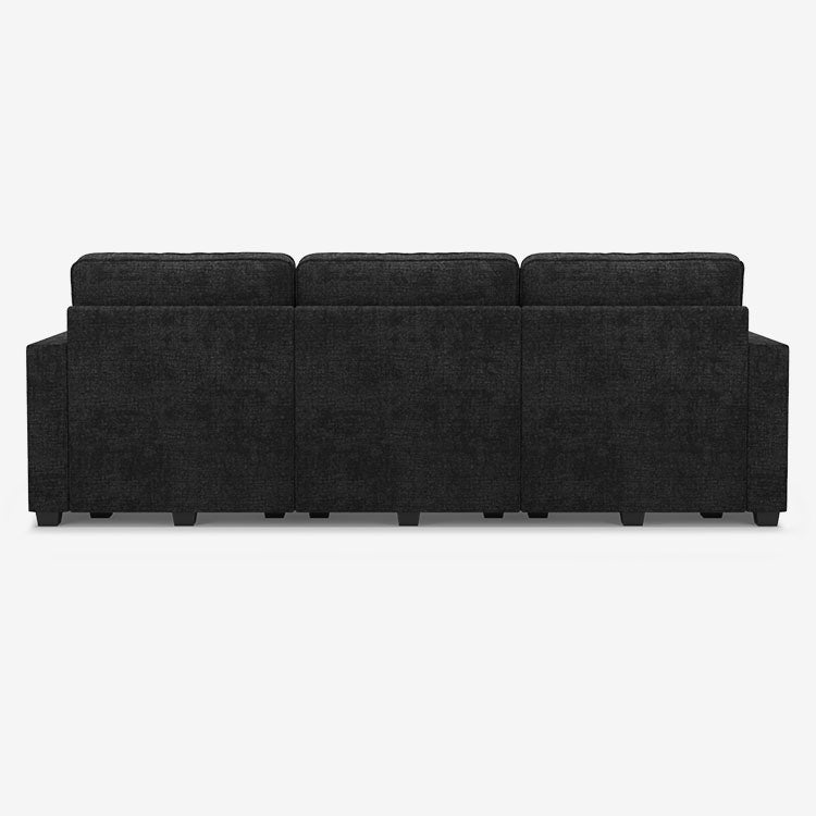 Belffin 3 Seats + 5 Sides Oversized Modular Chenille Cloud Sofa with Large Storage Seat