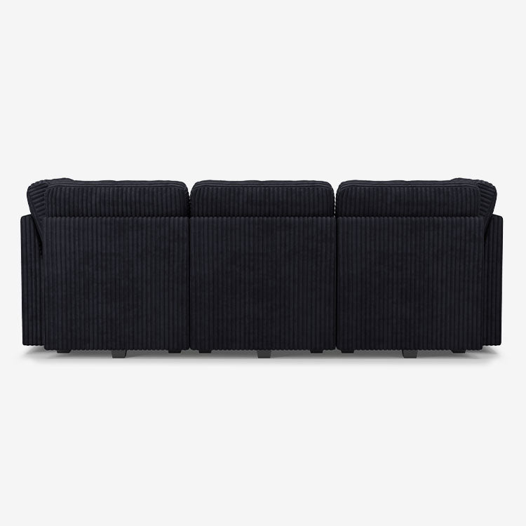 Belffin 6 Seats + 5 Sides Oversized Modular Wide-Ribbed Corduroy Sleeper Sofa with Large Storage Seat