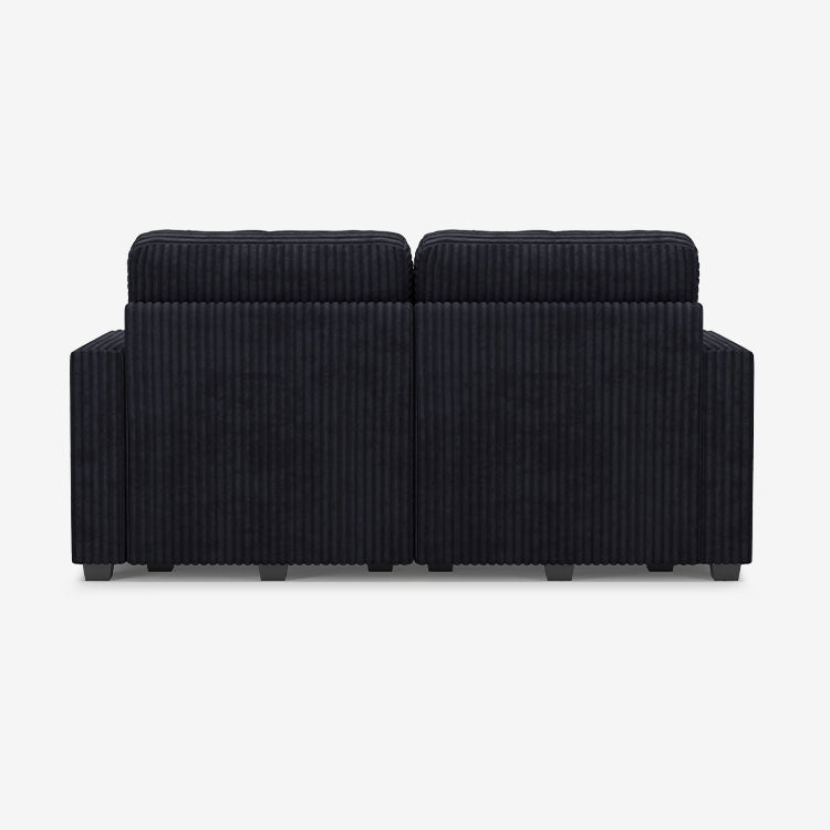 Belffin 2 Seats + 4 Sides Oversized Modular Wide-Ribbed Corduroy Loveseat Sofa with Large Storage Seat