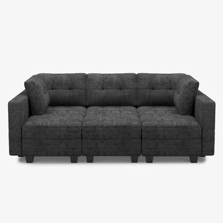 Graphite-Gray-/-Chenille-6-Seat-Pit-Sectional