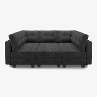 Graphite-Gray-/-Chenille-9-Seat-Pit-Sectional