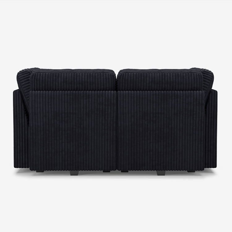 Belffin 4 Seats + 4 Sides Oversized Modular Sleeper Wide-Ribbed Corduroy Sofa with Large Storage Seat