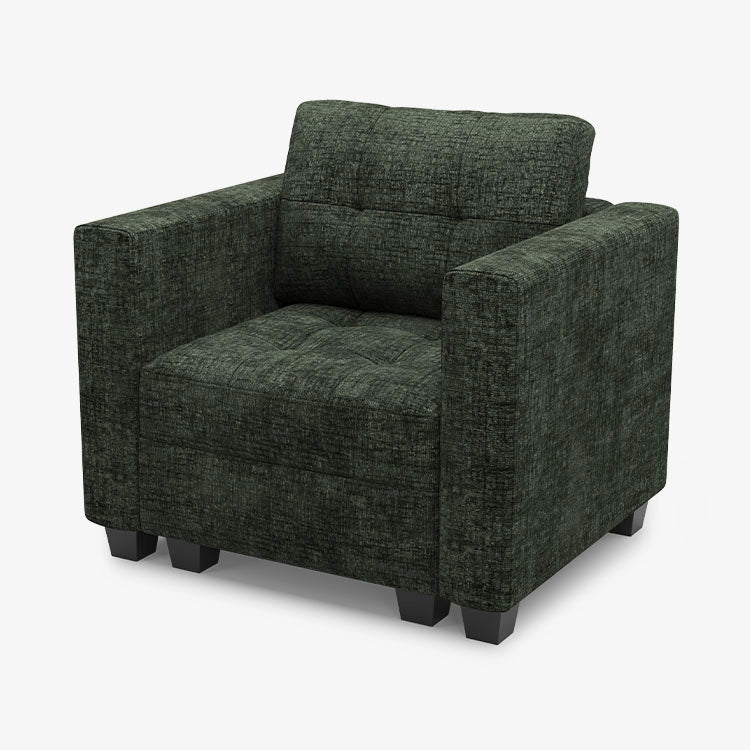 Belffin 1 Seat + 2 Sides Modular Chenille Tufted Sofa with Storage Seat