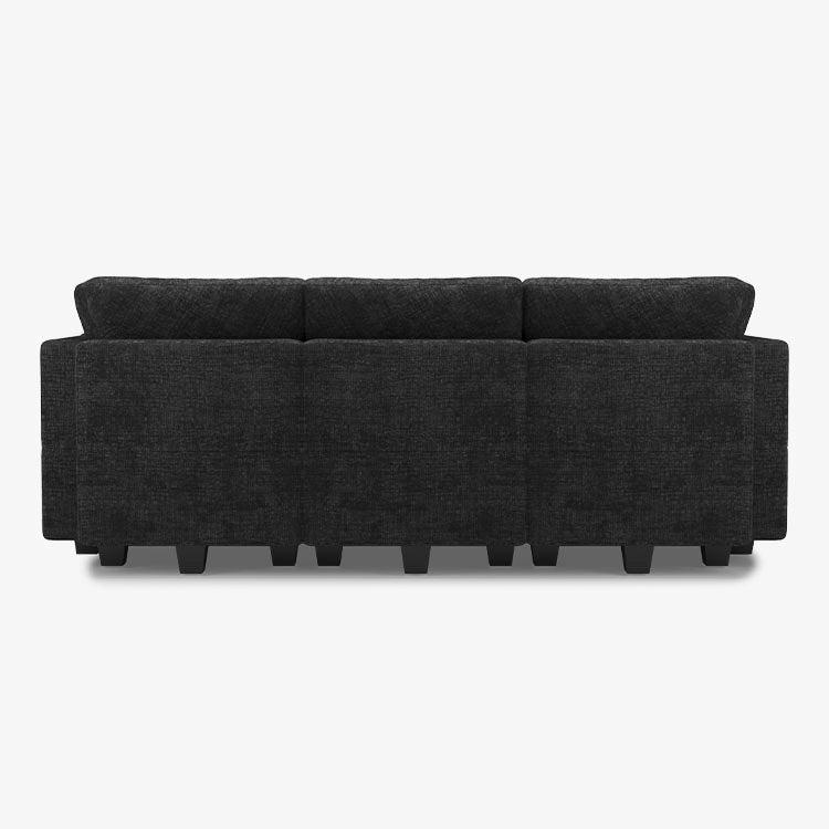 Belffin 9 Seats + 9 Sides Modular Chenille Tufted Sleeper Sofa with Storage Seat