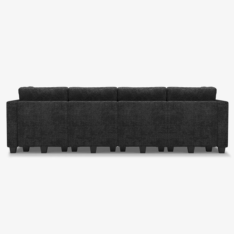 Belffin 5 Seats + 6 Sides Modular Chenille Tufted Sofa with Storage Seat