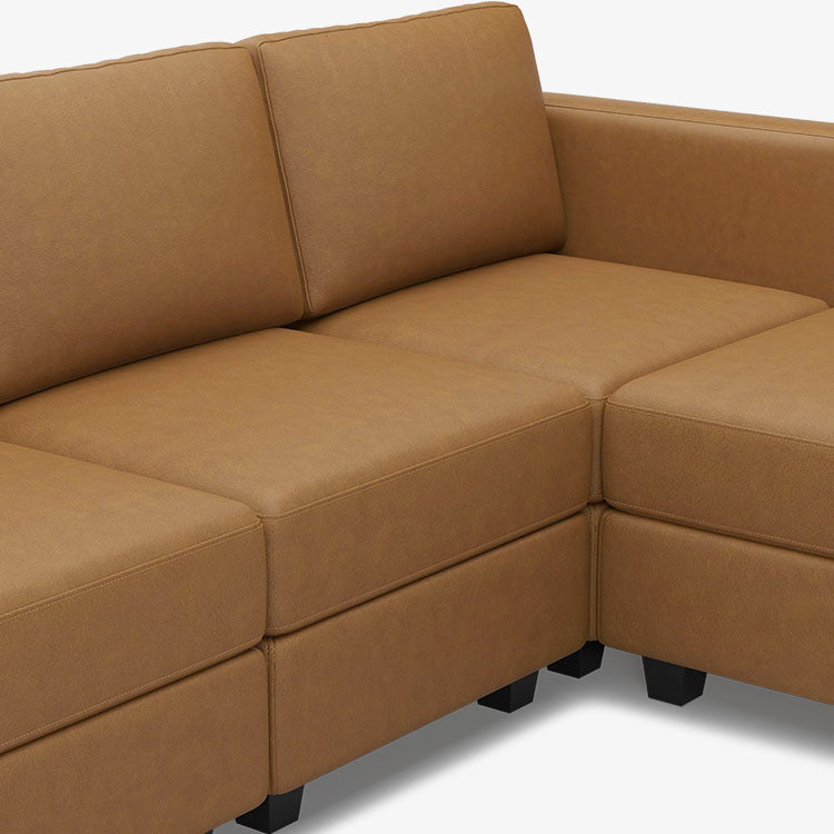 Belffin 6 Seats + 6 Sides Modular Leather Sofa with Storage Seat