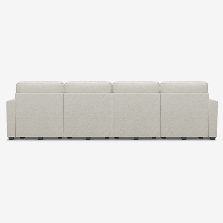 Belffin 6 Seats + 6 Sides Oversized Modular Chenille Cloud Sofa with Large Storage Seat