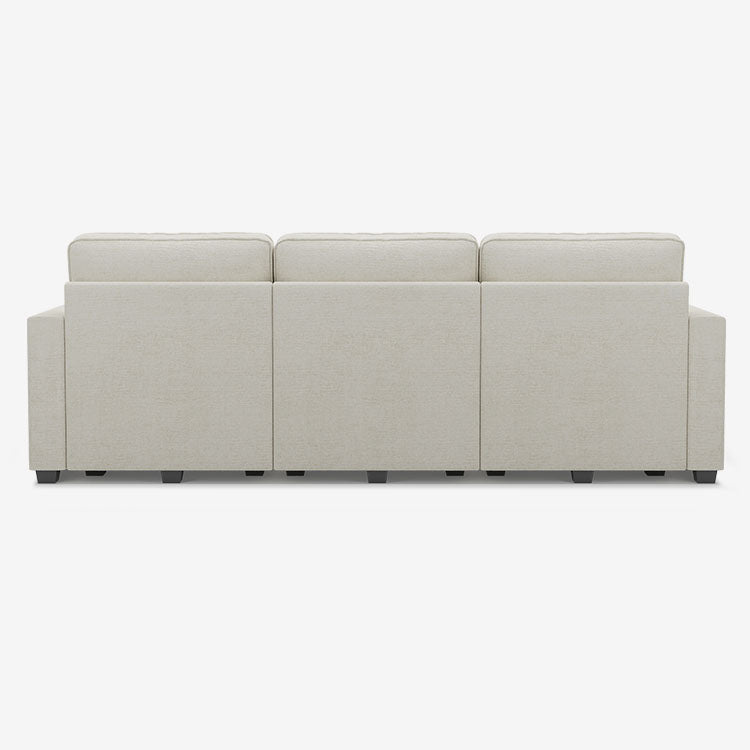 Belffin 3 Seats + 5 Sides Oversized Modular Chenille Cloud Sofa with Large Storage Seat