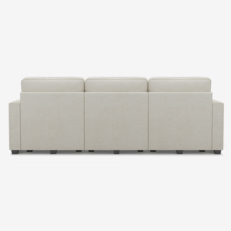 Belffin 4 Seats + 5 Sides Oversized Modular Chenille Cloud Sofa with Large Storage Seat