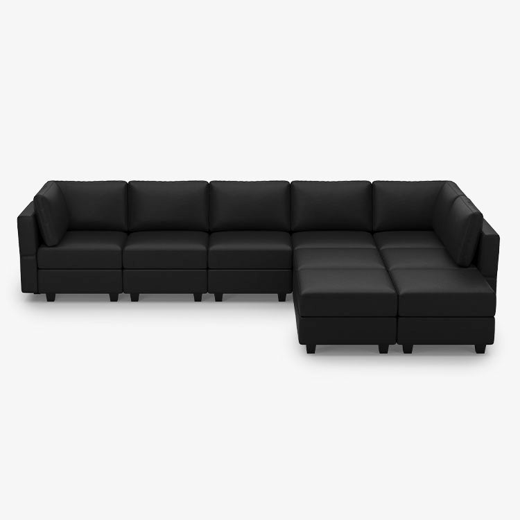 Belffin 9 Seats + 8 Sides Modular Leather Sofa with Storage Seat