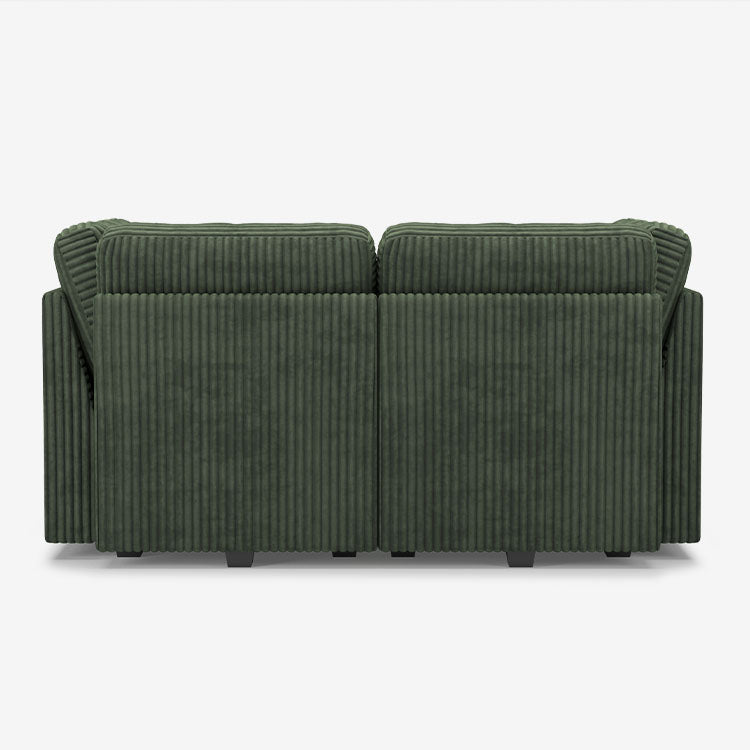 Belffin 4 Seats + 4 Sides Oversized Modular Sleeper Wide-Ribbed Corduroy Sofa with Large Storage Seat