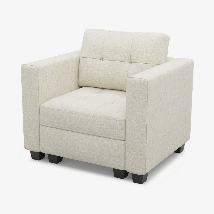 Belffin 1 Seat + 2 Sides Modular Chenille Tufted Sofa with Storage Seat