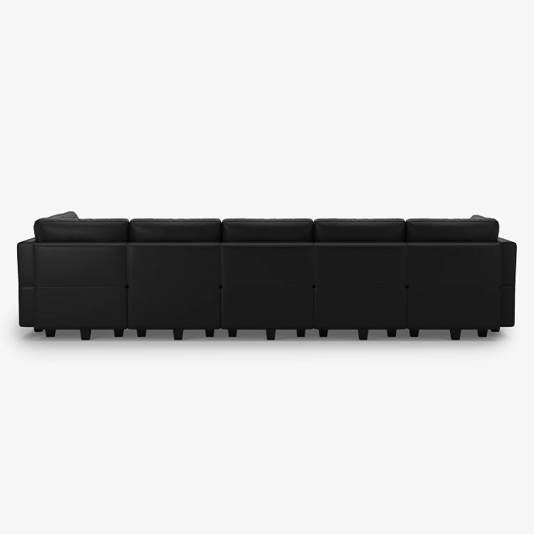 Belffin 9 Seats + 8 Sides Modular Leather Sofa with Storage Seat