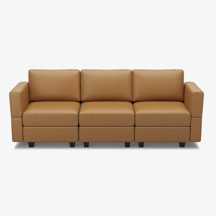 Belffin 3 Seats + 5 Sides Modular Leather Sofa with Storage Seat