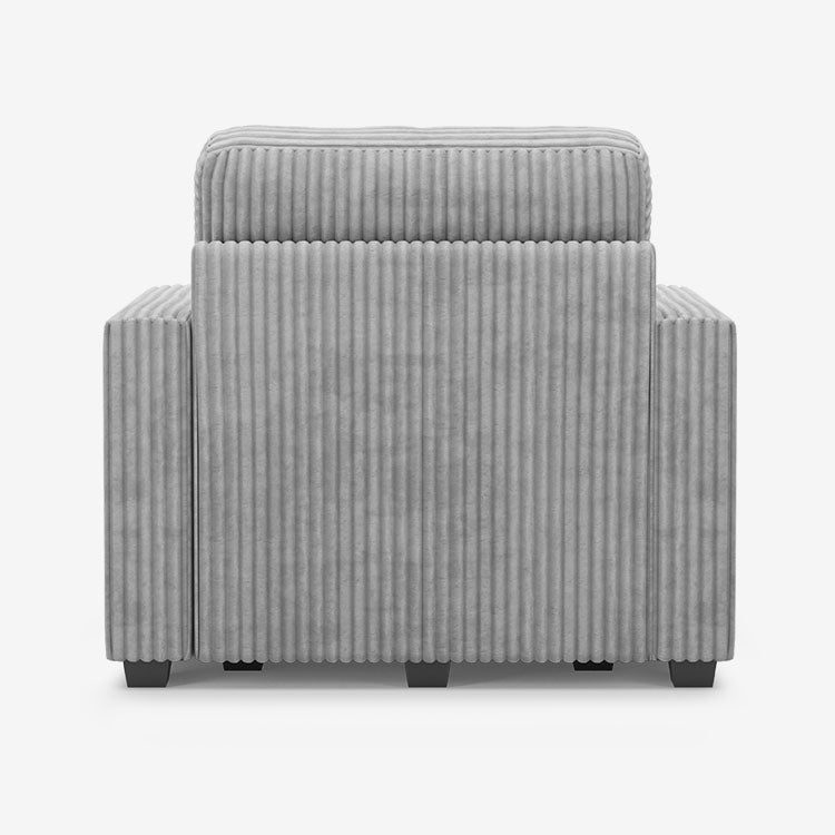 Belffin 1 Seat + 2 Sides Oversized Modular Wide-Ribbed Corduroy Sofa with Large Storage Seat