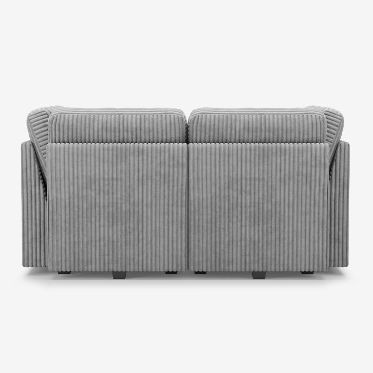 Belffin 4 Seats + 4 Sides Oversized Modular Sleeper Wide-Ribbed Corduroy Sofa with Large Storage Seat